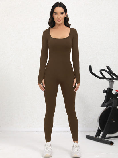 Long Sleeve Seamless Shaping Jumpsuit