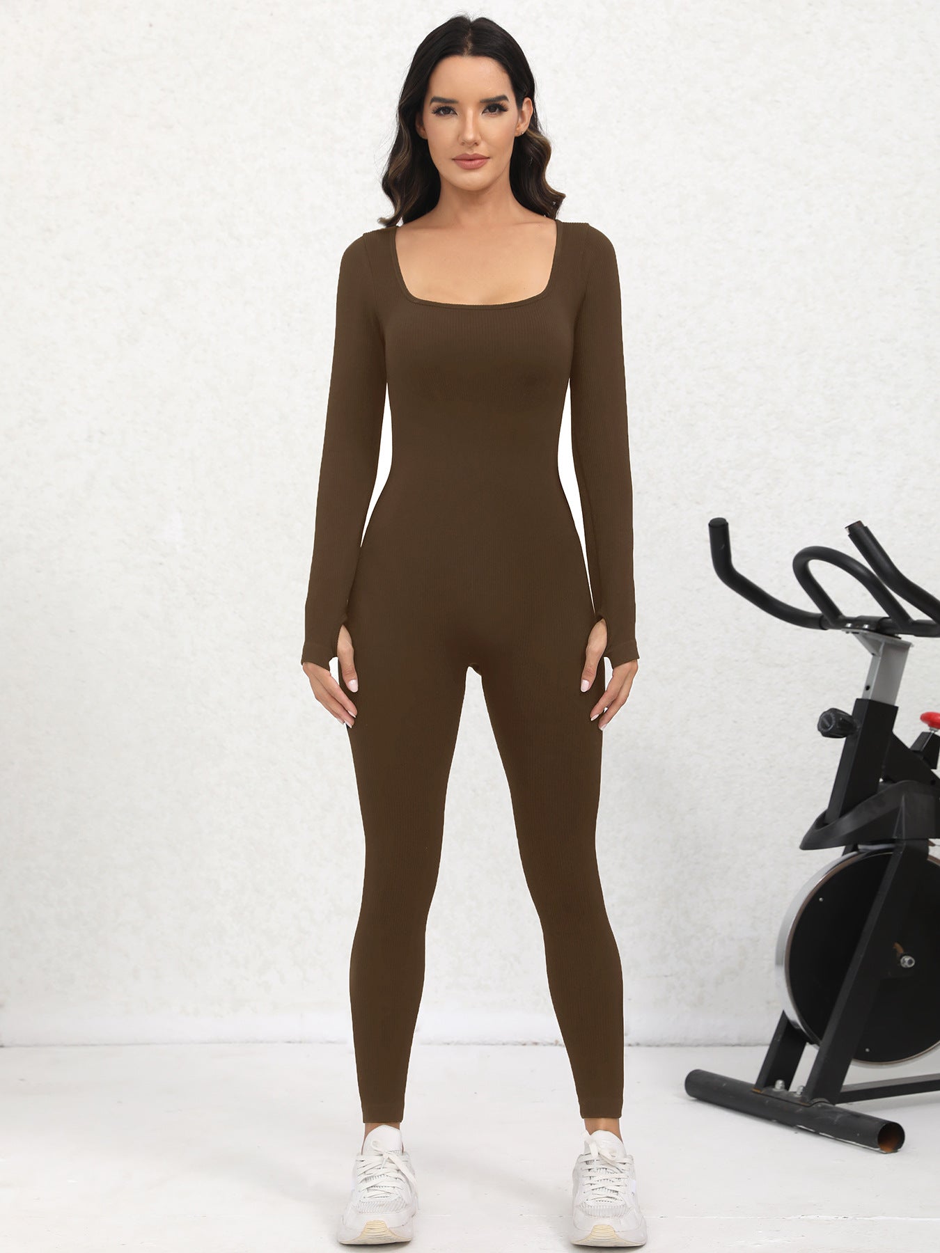 Long Sleeve Seamless Shaping Jumpsuit