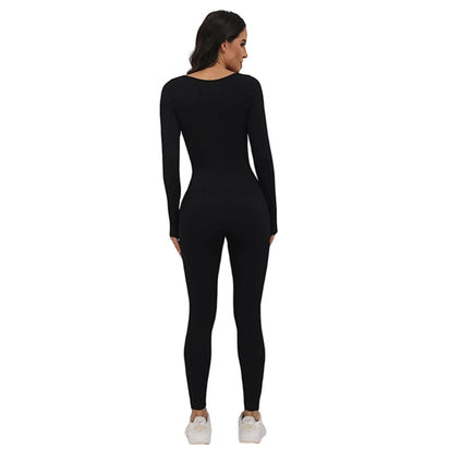 Long Sleeve Seamless Shaping Jumpsuit