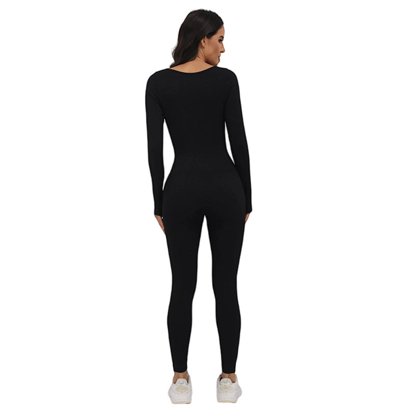 Long Sleeve Seamless Shaping Jumpsuit