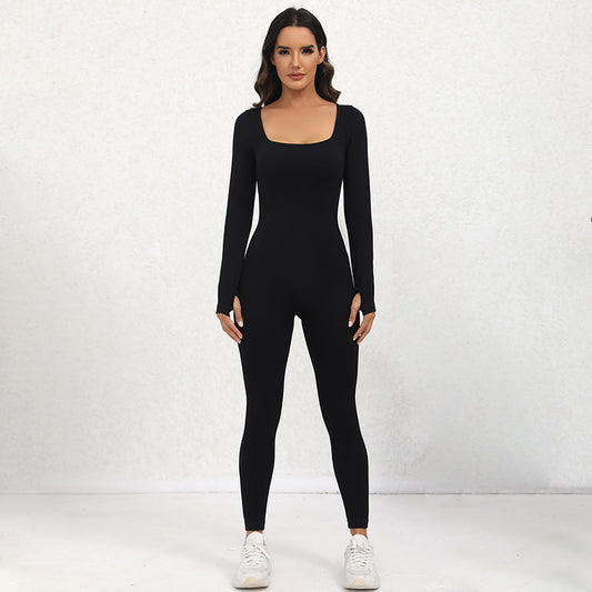 Long Sleeve Seamless Shaping Jumpsuit