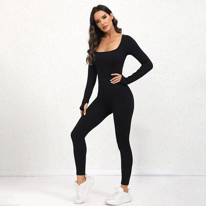 Long Sleeve Seamless Shaping Jumpsuit